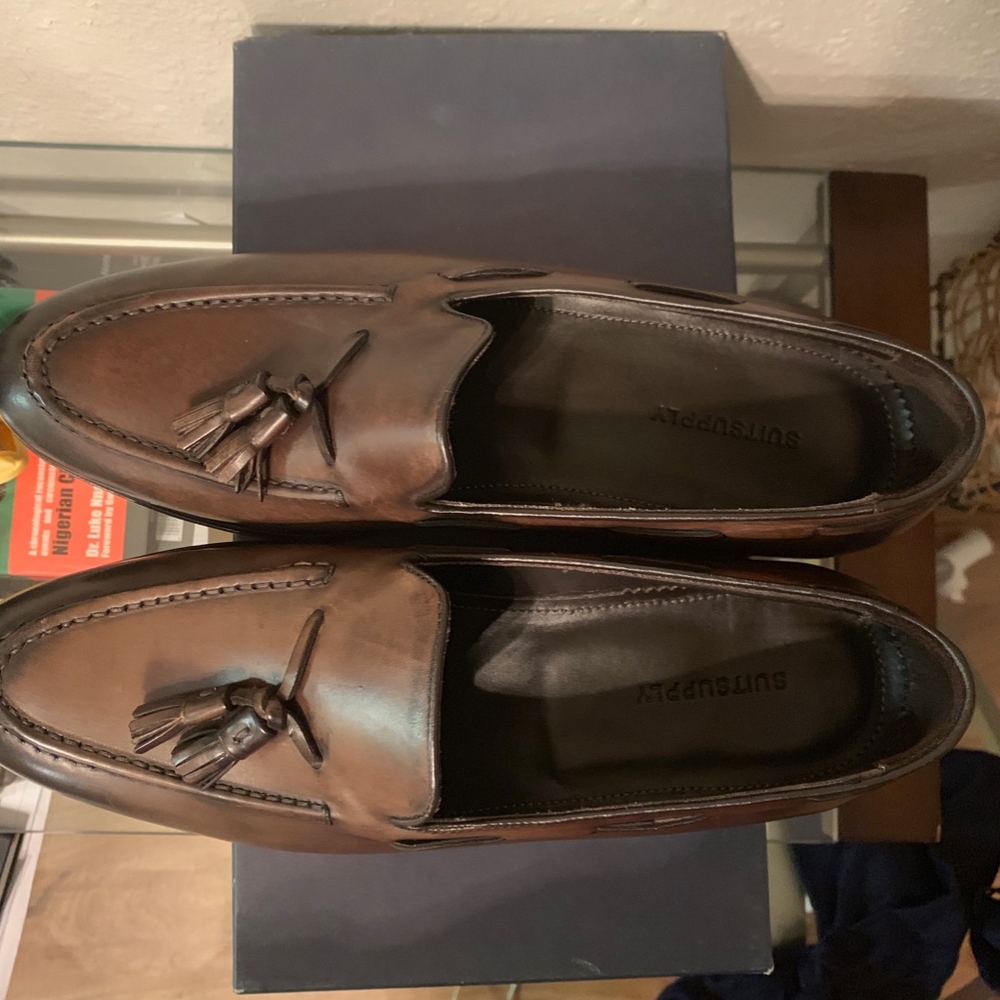 SuitSupply Dark Brown Tassel Loafers - Picture 3 of 5